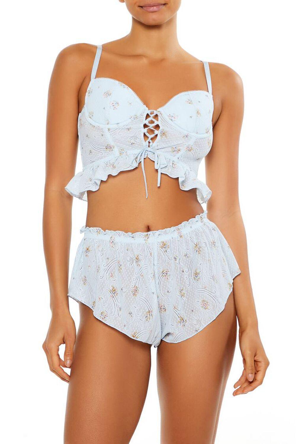 Floral Ruffle Shortie Panties | Forever 21 Product Image