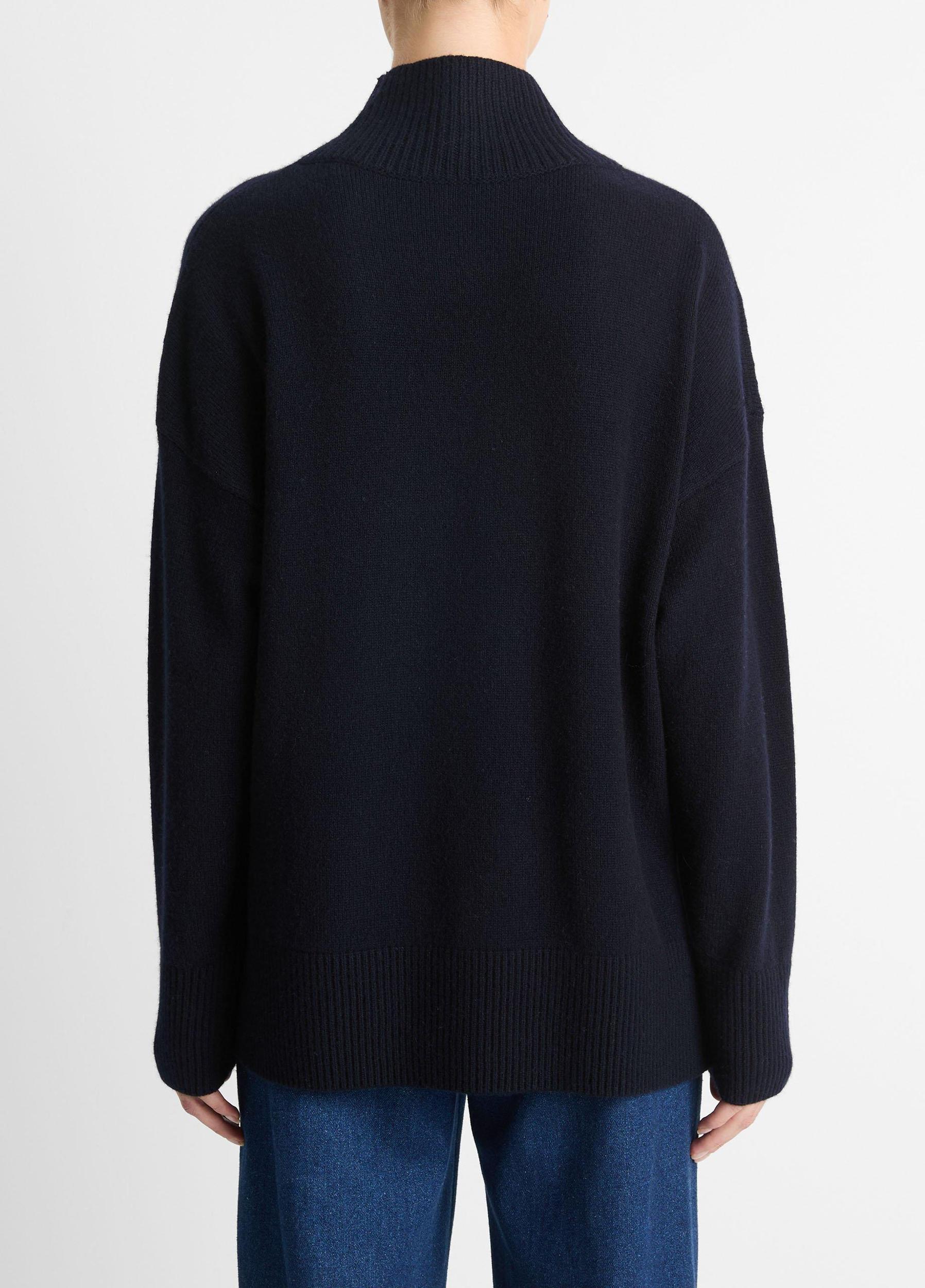 Wool-Cashmere Drop-Shoulder Turtleneck Sweater Product Image