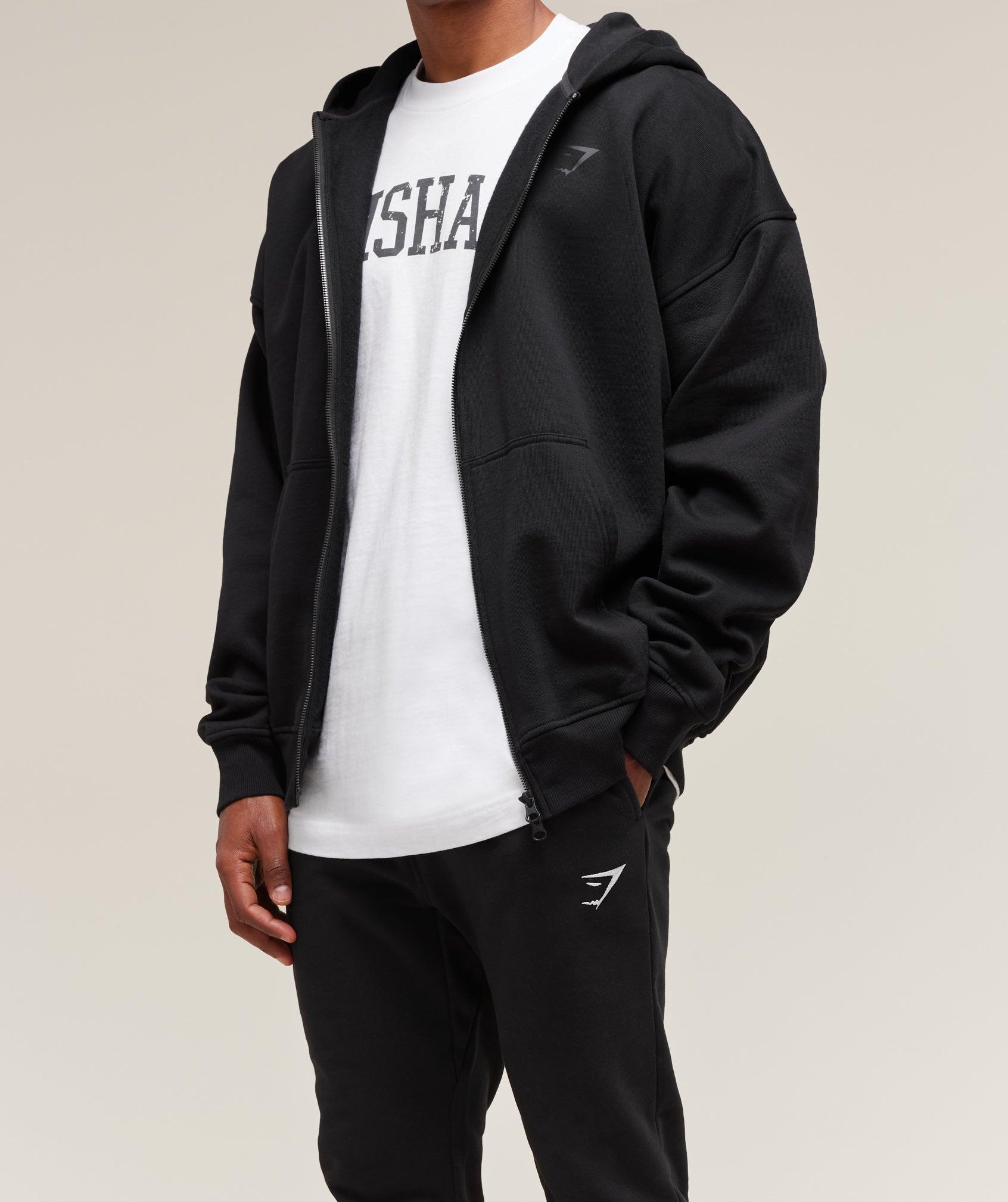 Gymshark Crest Joggers - Black Male Product Image