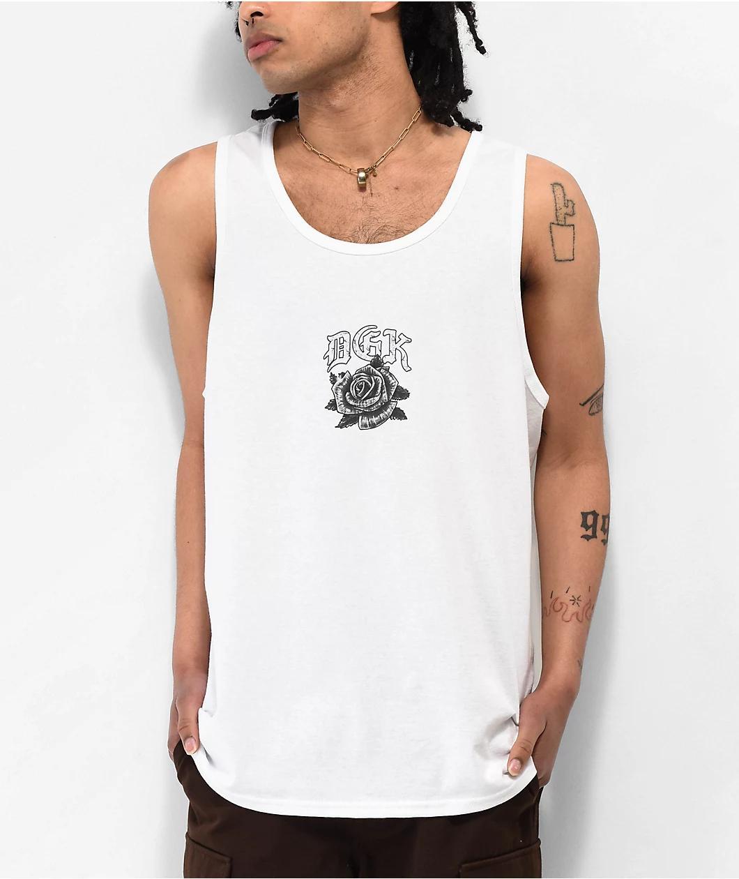 DGK Nuestra Vida White Tank Top Product Image