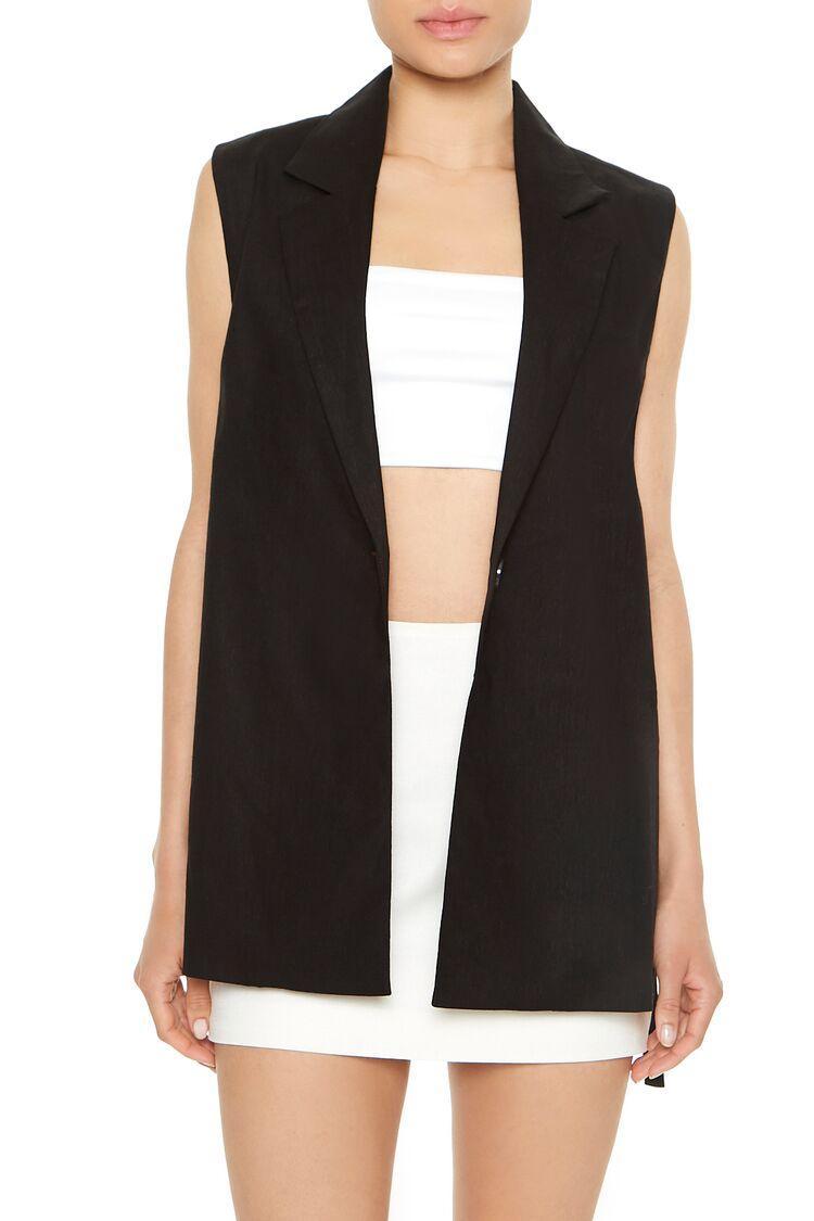 Longline Notched Vest | Forever 21 Product Image