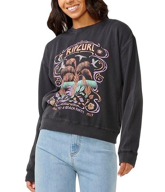 Rip Curl Beach Party Relaxed Crew Graphic Sweatshirt Product Image