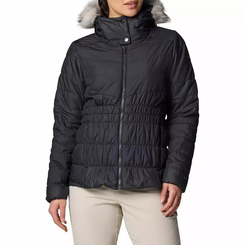 Womens Columbia Sparks Lake III Faux-Fur Hooded Jacket Dark Grey Product Image