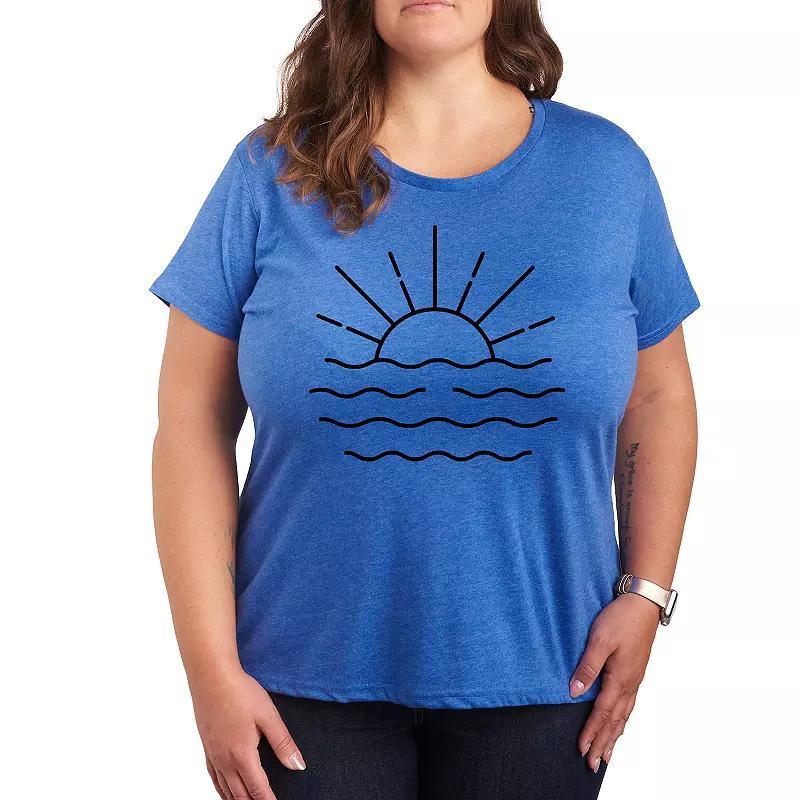 Plus Be Kind Graphic Tee, Women's, Size: 1XL, Grey Blue Product Image