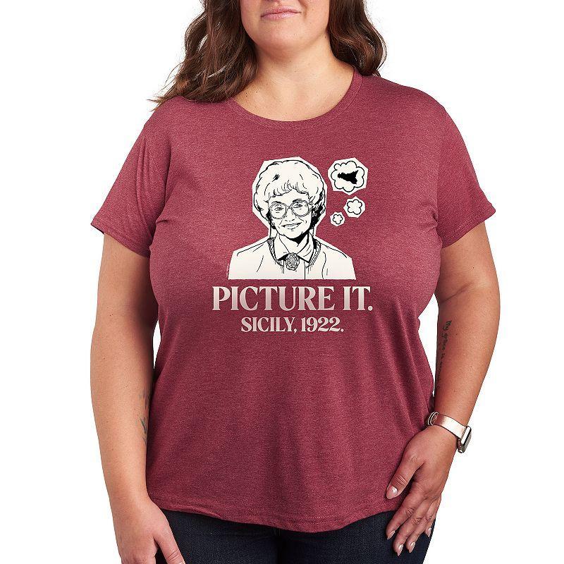 Plus Golden Girls Picture It Sicily Graphic Tee, Womens Product Image