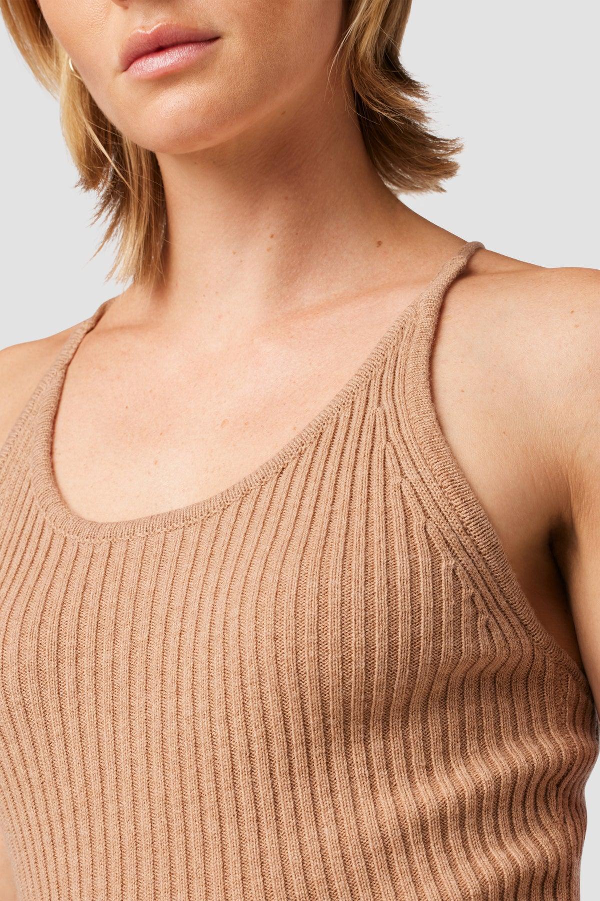 Knot Back Sweater Tank Female Product Image