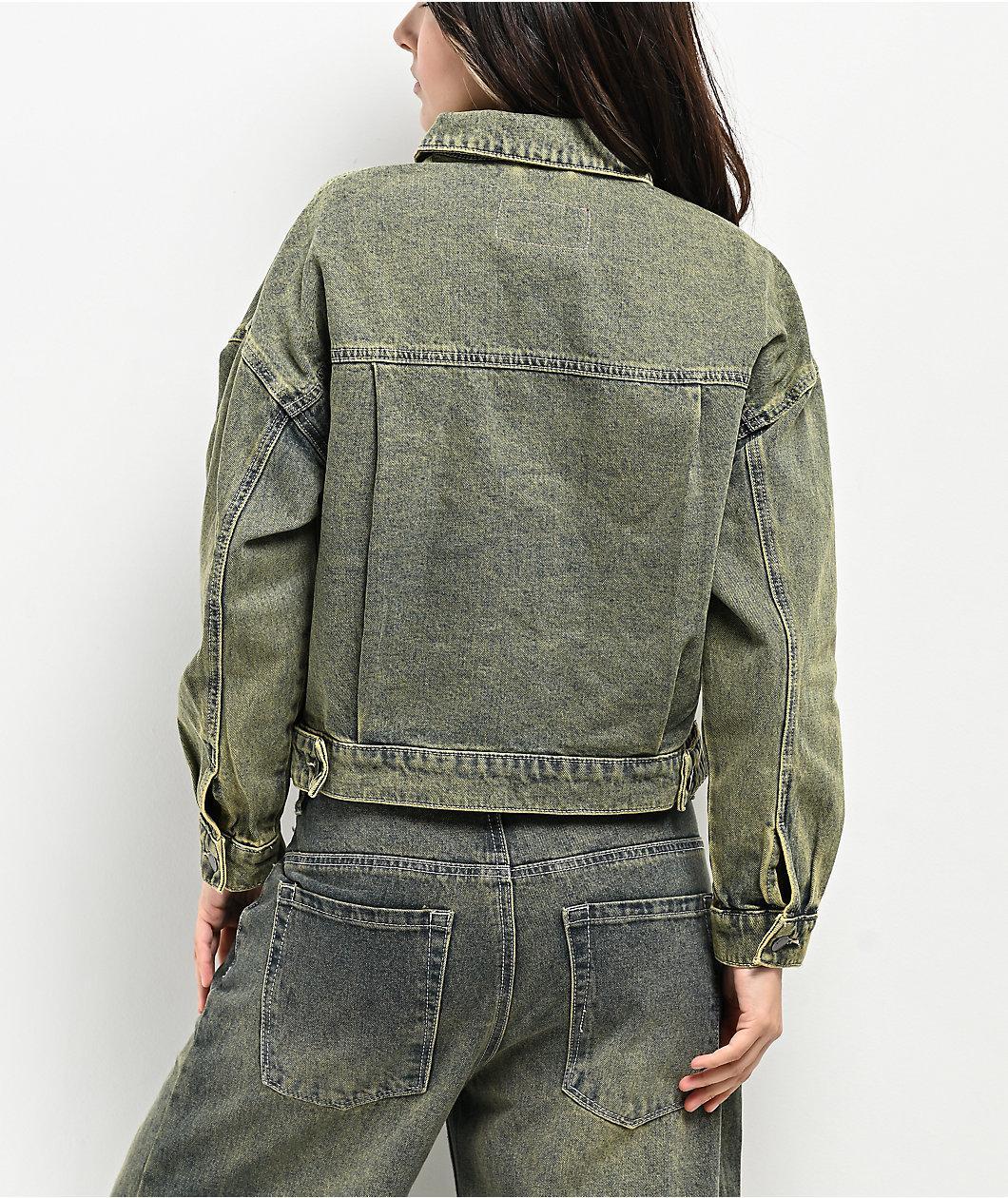 Empyre Trucker Petrol Wash Denim Jacket Product Image