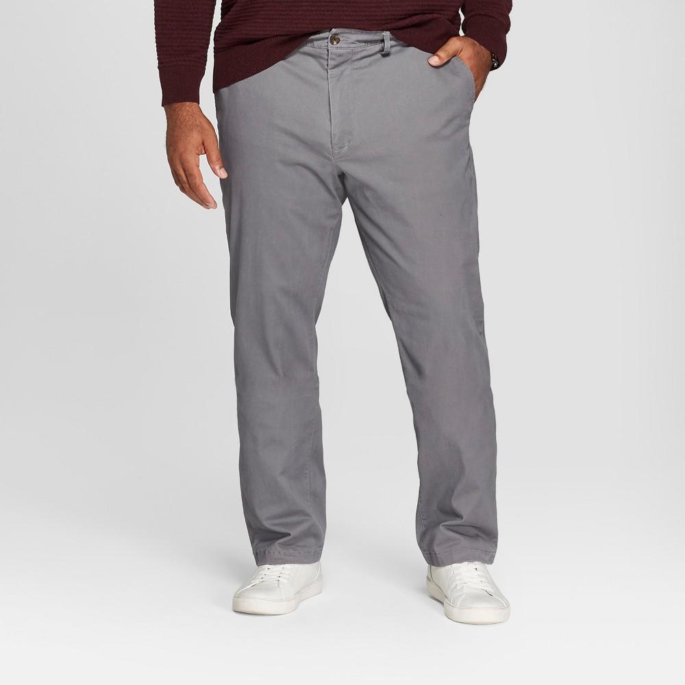 Mens Big & Tall Straight Fit Chino Pants - Goodfellow & Co Dark 46x34 Product Image