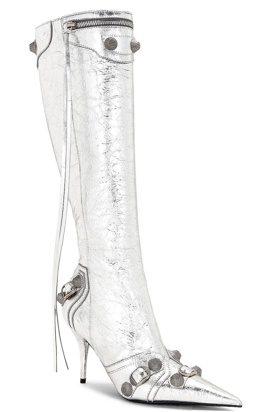 Balenciaga Cagole Boot in Silver - Metallic Silver. Size 38 (also in ). Product Image