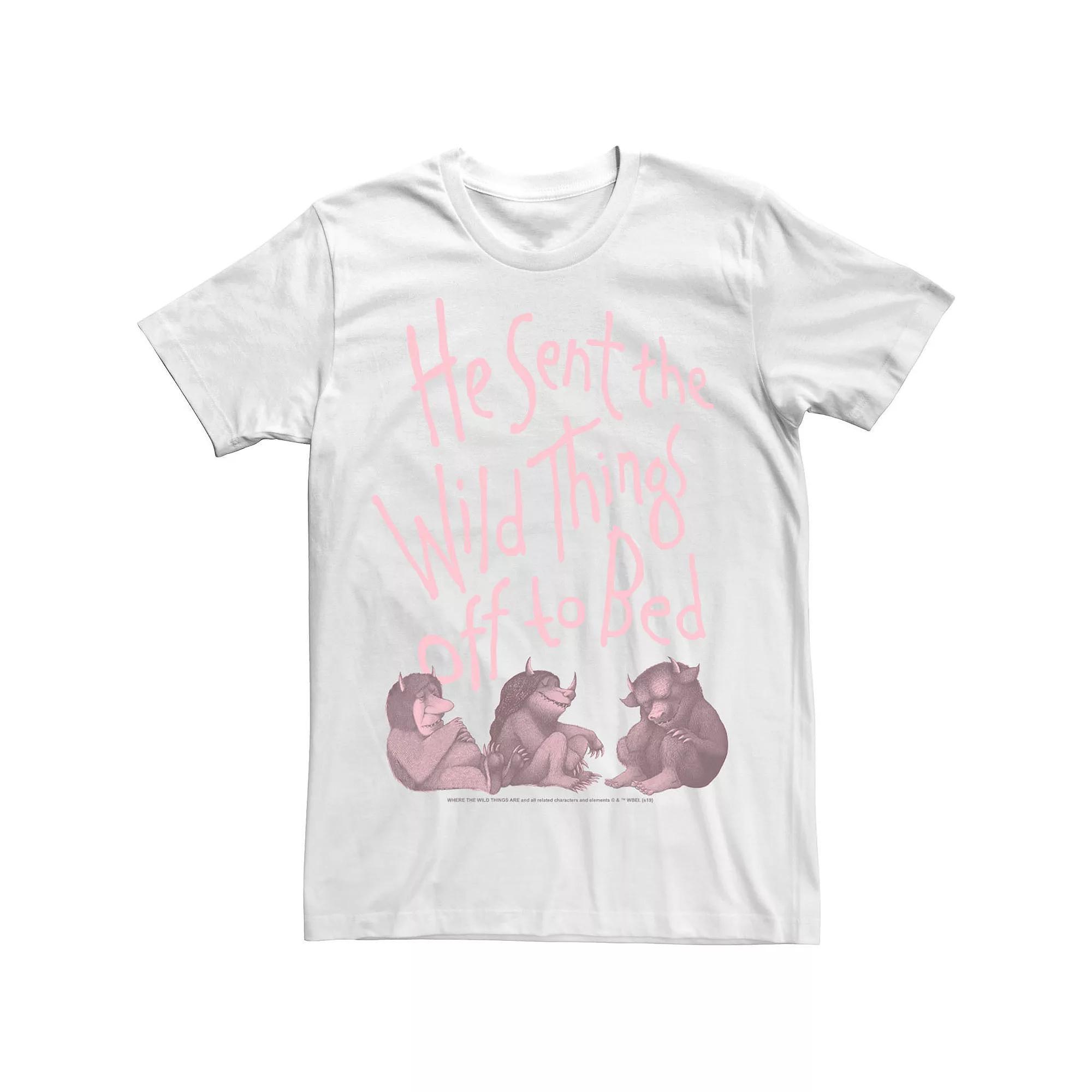 Men's Where The Wild Are Things Off To Bed Movie Quote Tee,  Product Image