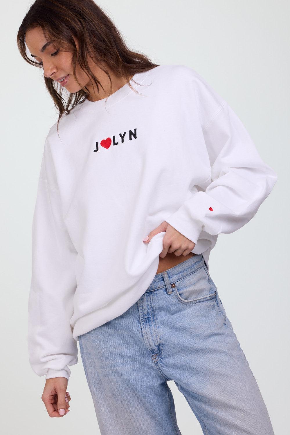 Roxanne Oversized Fleece Crewneck - JOLYN Luv Product Image