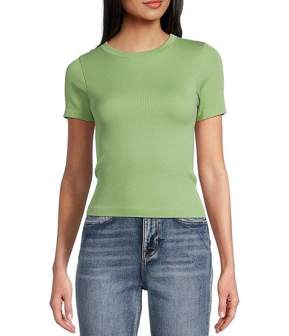 Moa Moa Short Sleeve Crew Neck Pullover T-Shirt Product Image