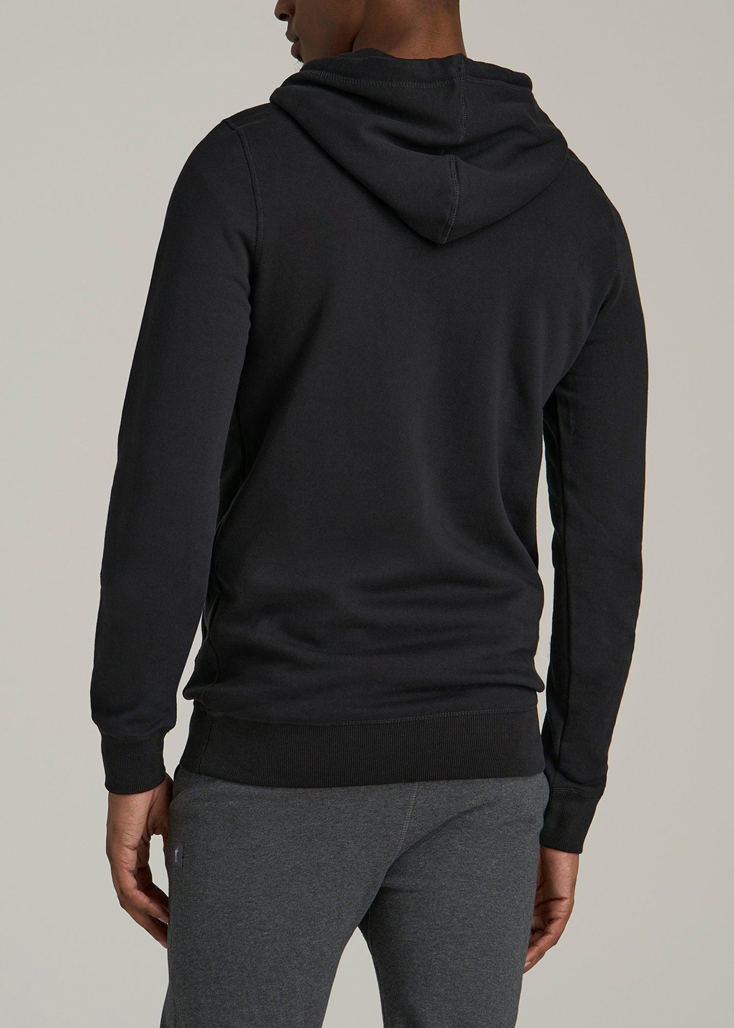 Wearever 2.0 Fleece Hoodie for Tall Men in Black Product Image