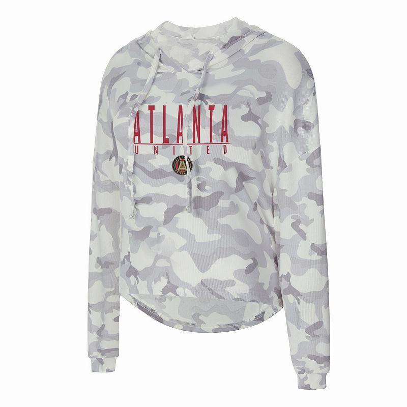 Womens Concepts Sport Gray Atlanta United FC Composite Hoodie T-Shirt Product Image