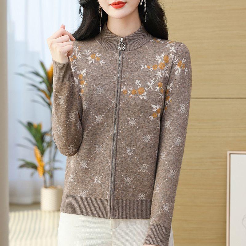 Floral Zip Cardigan Product Image