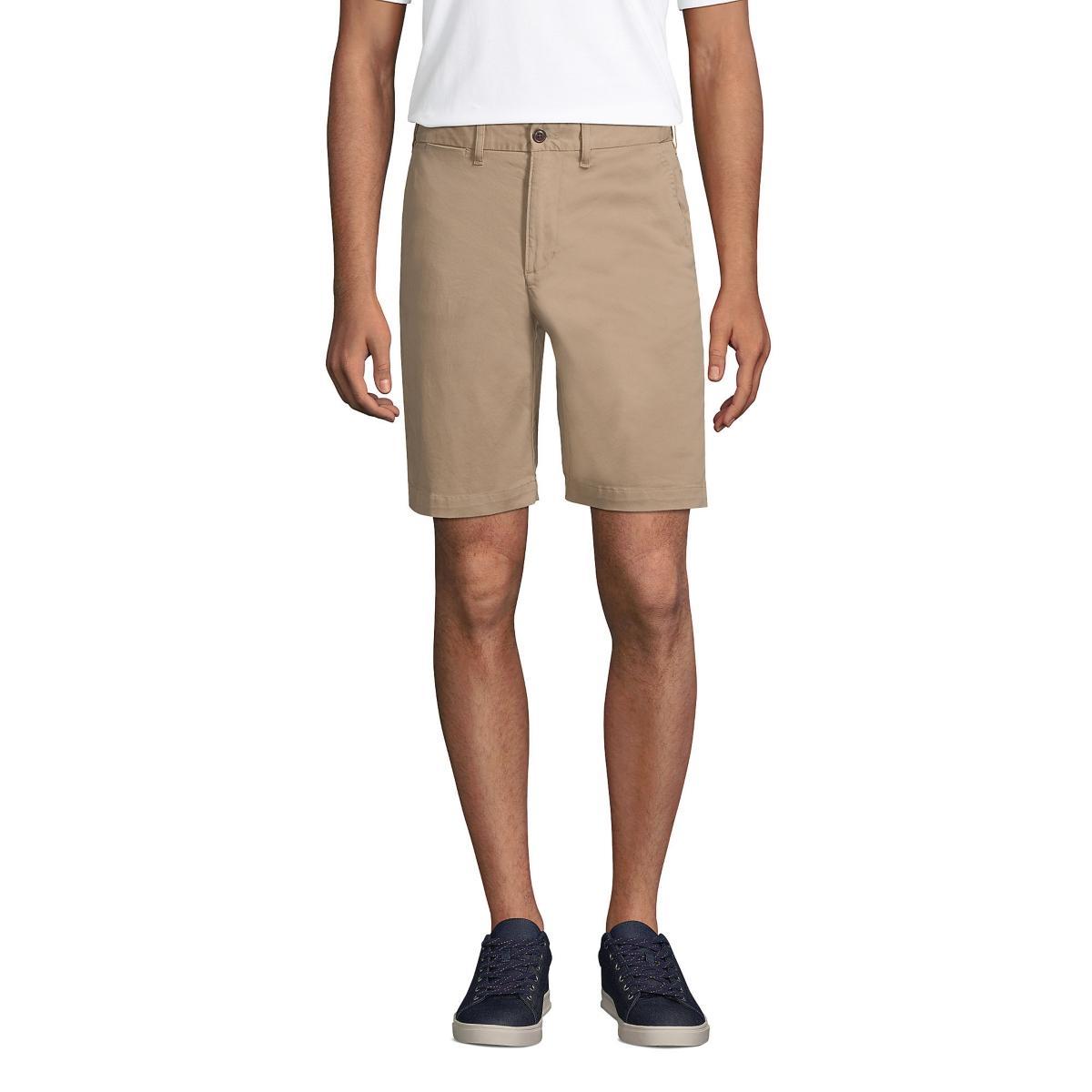 Men's Lands' End 9-inch Comfort-Waist Comfort-First Knockabout Chino Shorts, Size: 34, Green Product Image