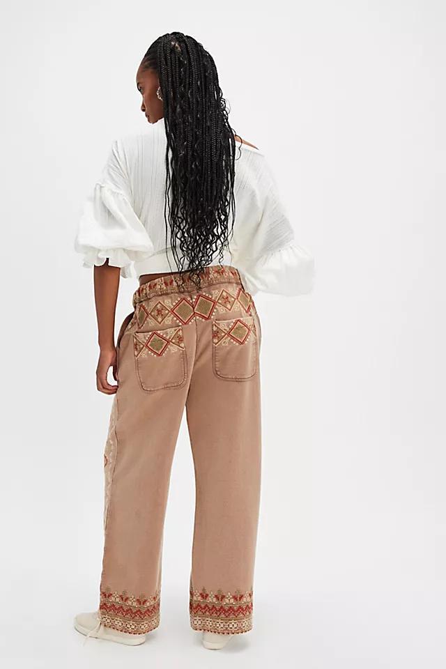 Woodlands Embroidered Knit Pants Product Image