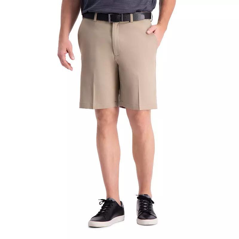 Men's Haggar® Cool 18® Pro Gabardine Flat Front Shorts, Size: 44, Gray Product Image