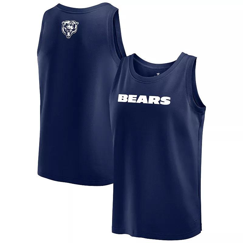 Men's Fanatics Navy Chicago Bears Elements Tank Top, Size: Medium, Blue Product Image