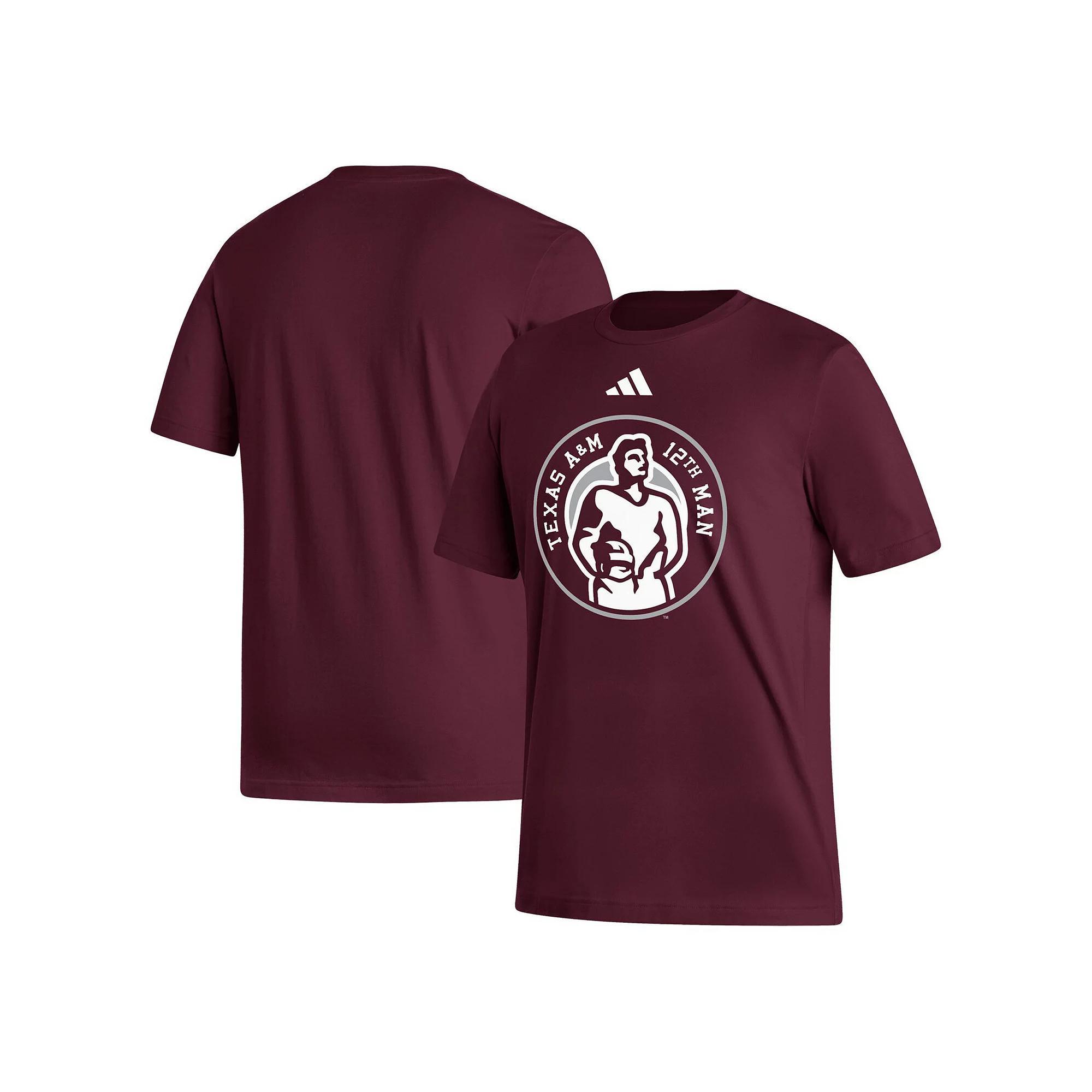 Men's adidas  Maroon Texas A&M Aggies Sideline Strategy Fresh T-Shirt, Size: Medium, Red Product Image