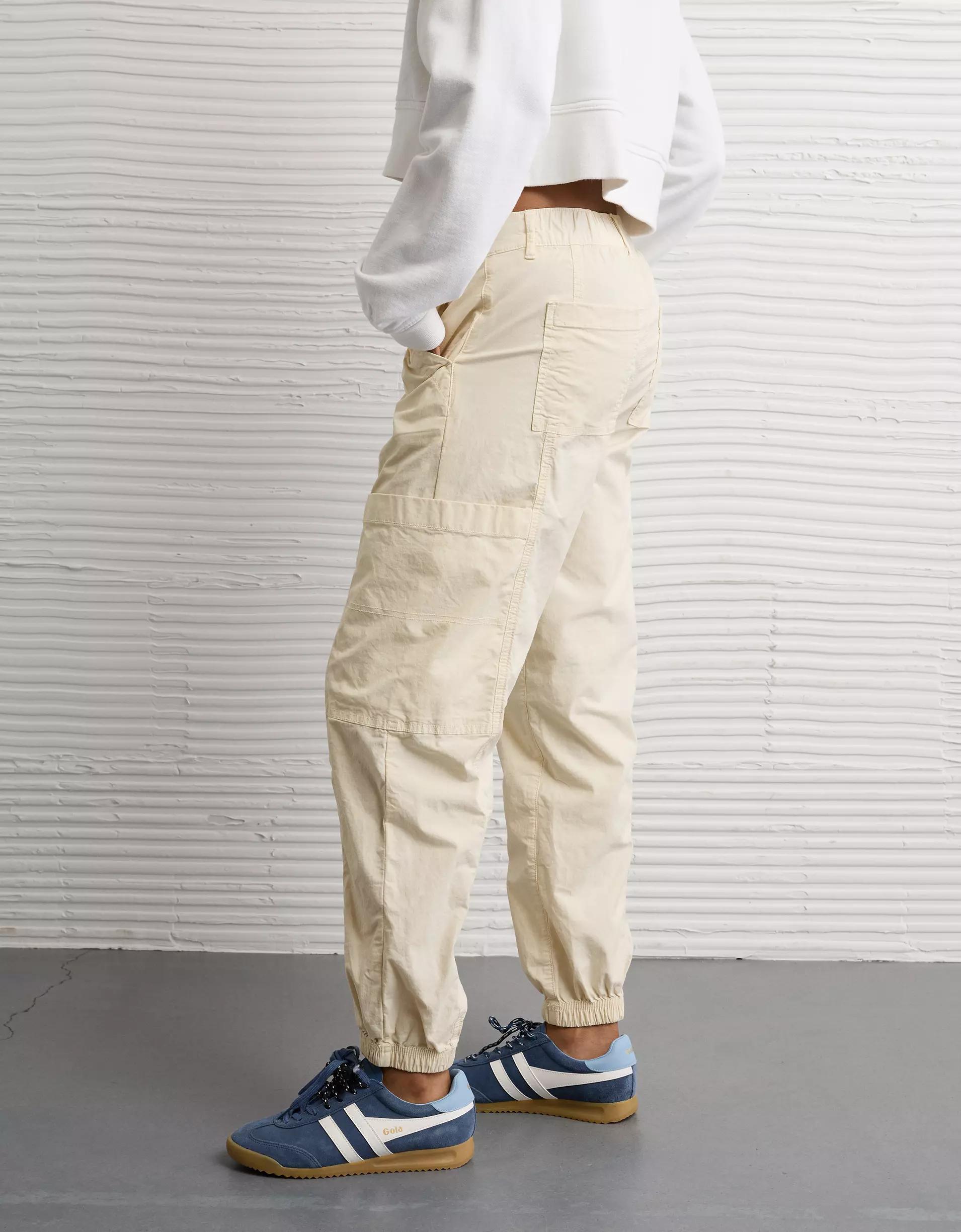 AE Snappy Stretch High-Waisted Baggy Cargo Jogger Product Image