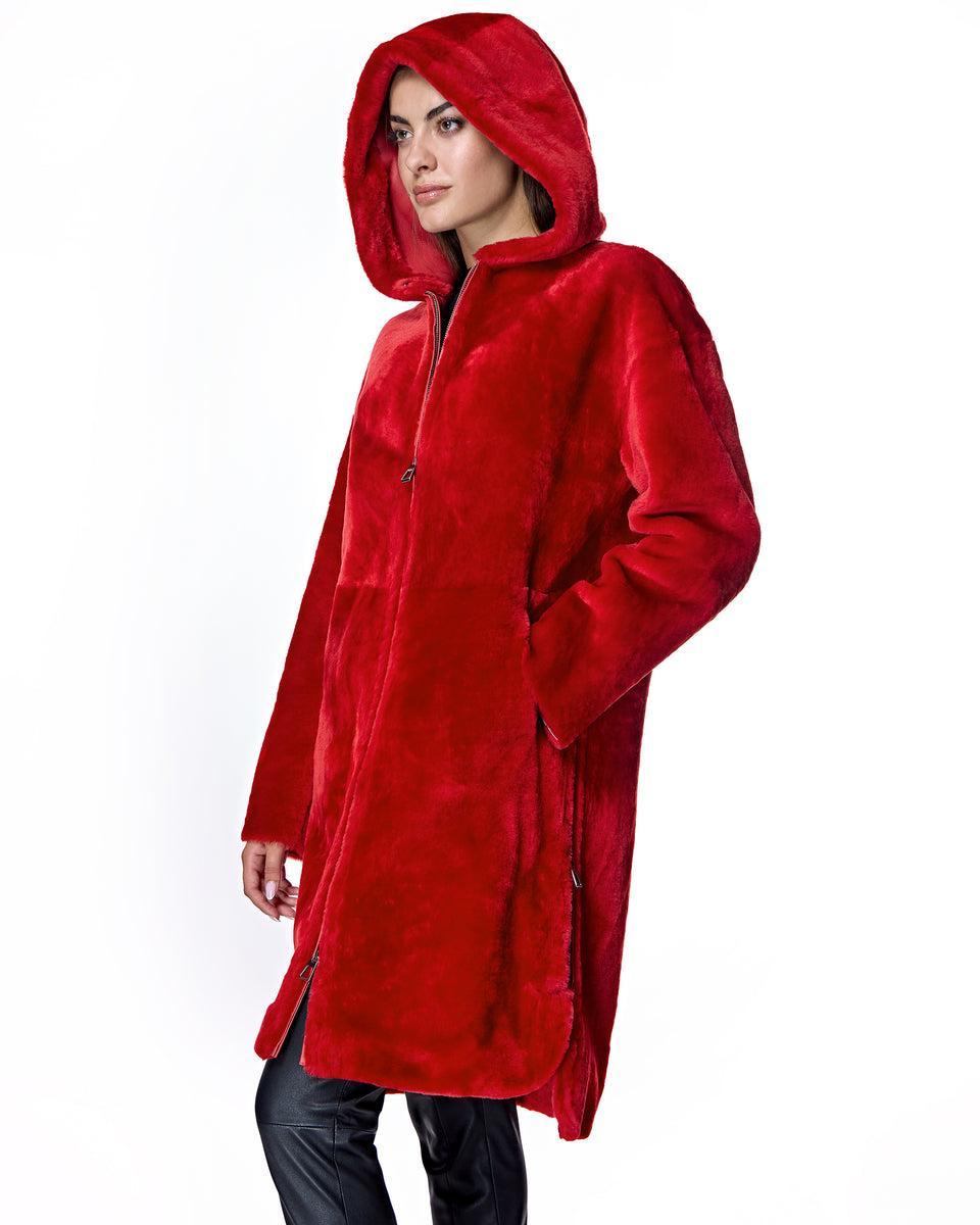 Julia & Stella by Maximilian Reversible Shearling Parka Product Image