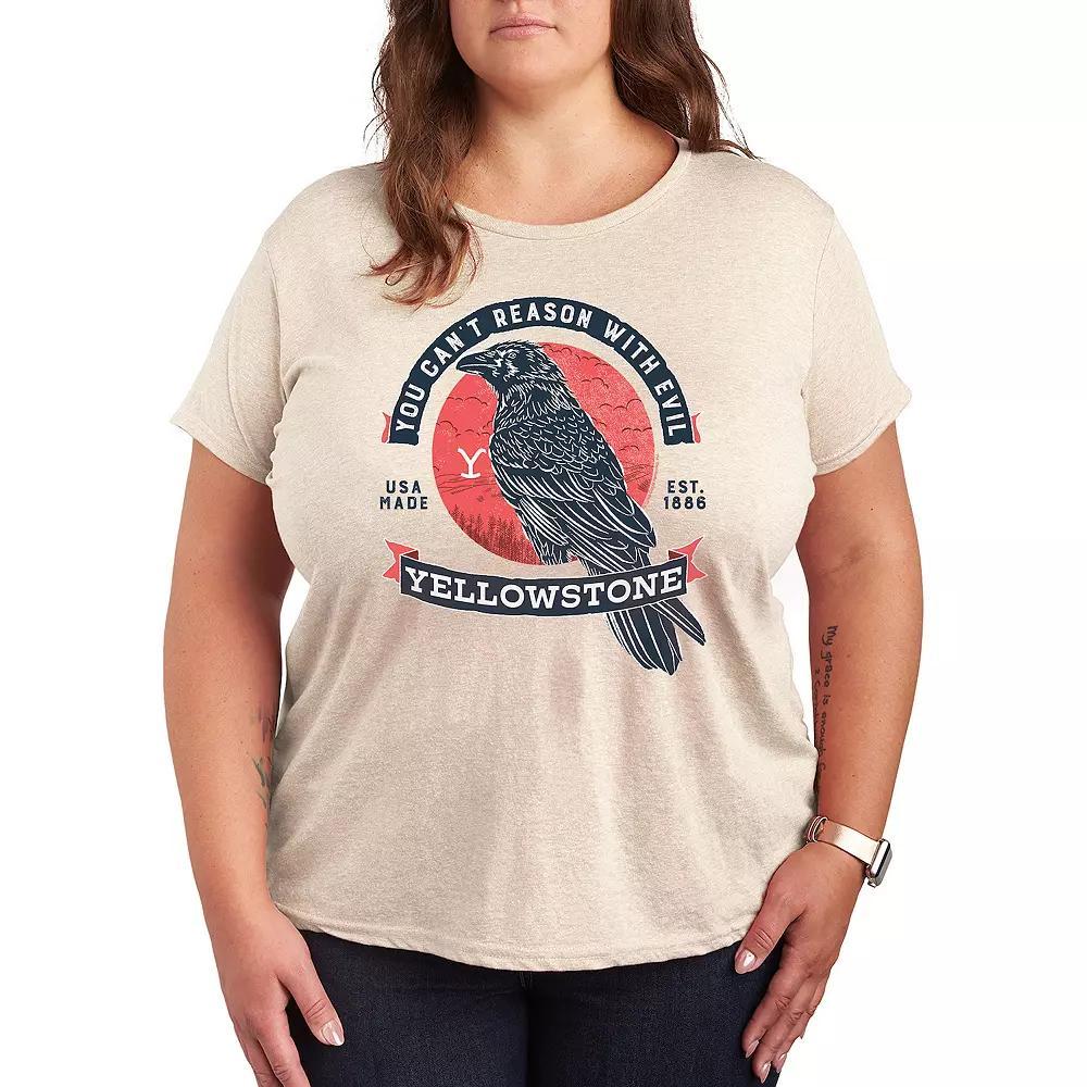 Plus Yellowstone Can't Reason Evil Graphic Tee, Women's,  Product Image
