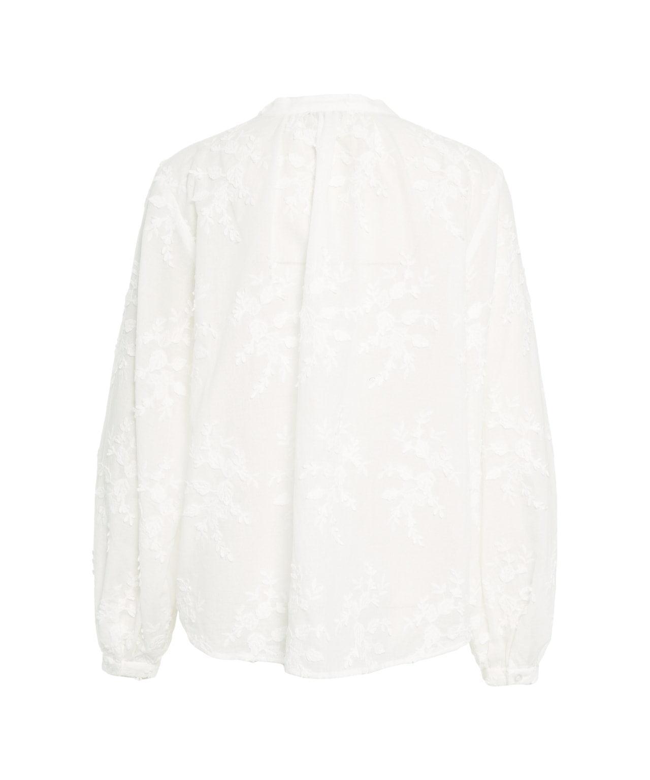 Blouse with floral embroideries Product Image