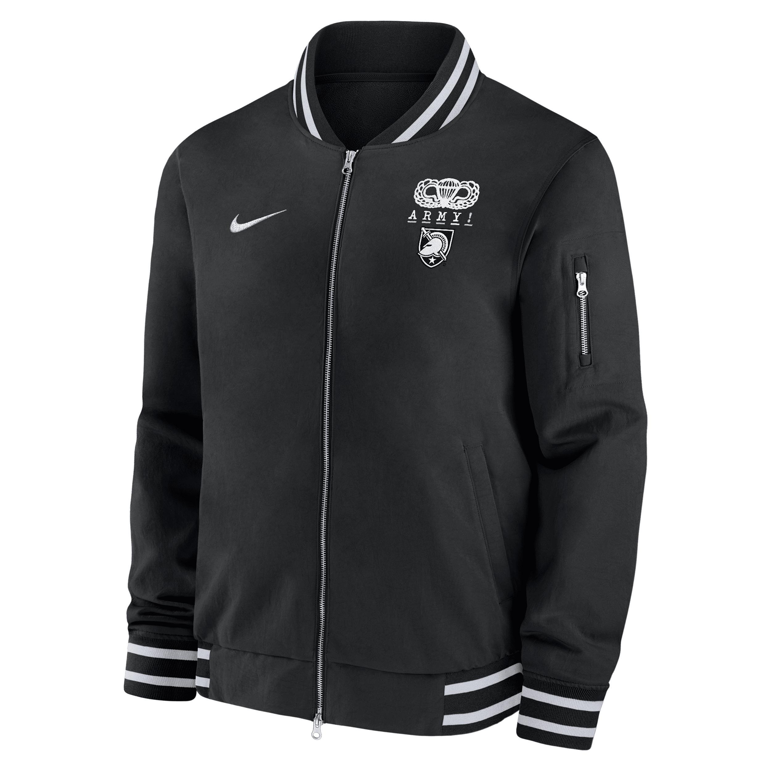 Men's Nike Black Army Black Knights 2024 Rivalry Collection Full-Zip Bomber Jacket, Size: Large, Nc2 Black Product Image