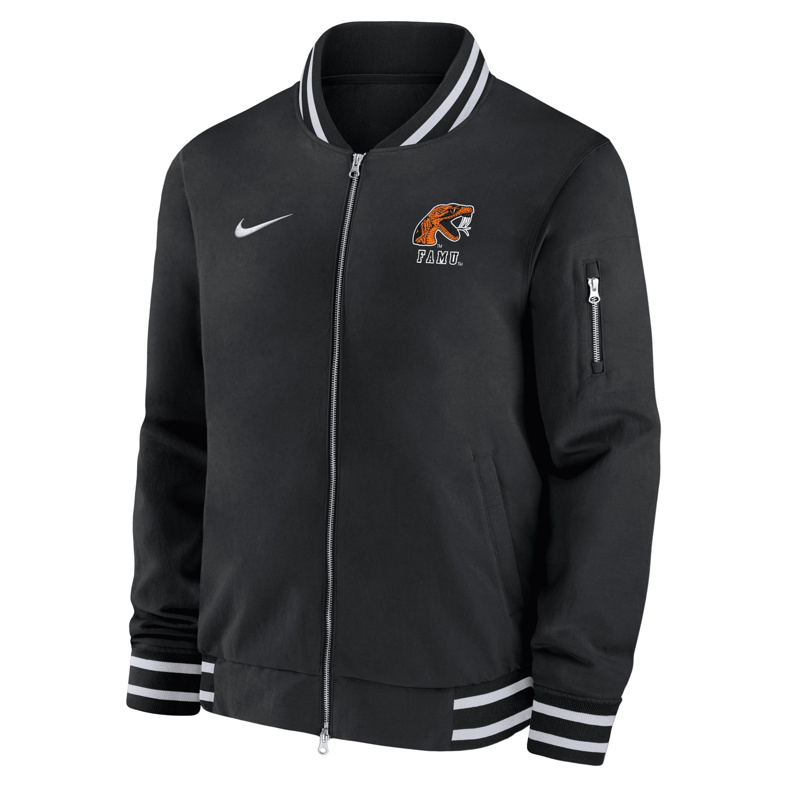 Seattle Mariners Authentic Collection City Connect Game Time Nike Men's MLB Full-Zip Bomber Jacket Product Image