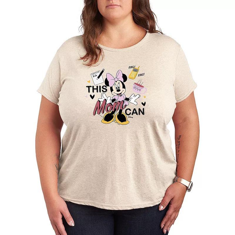 Disney's Minnie Mouse Plus This Mom Can Graphic Tee, Women's, Size: 4XL, White Product Image