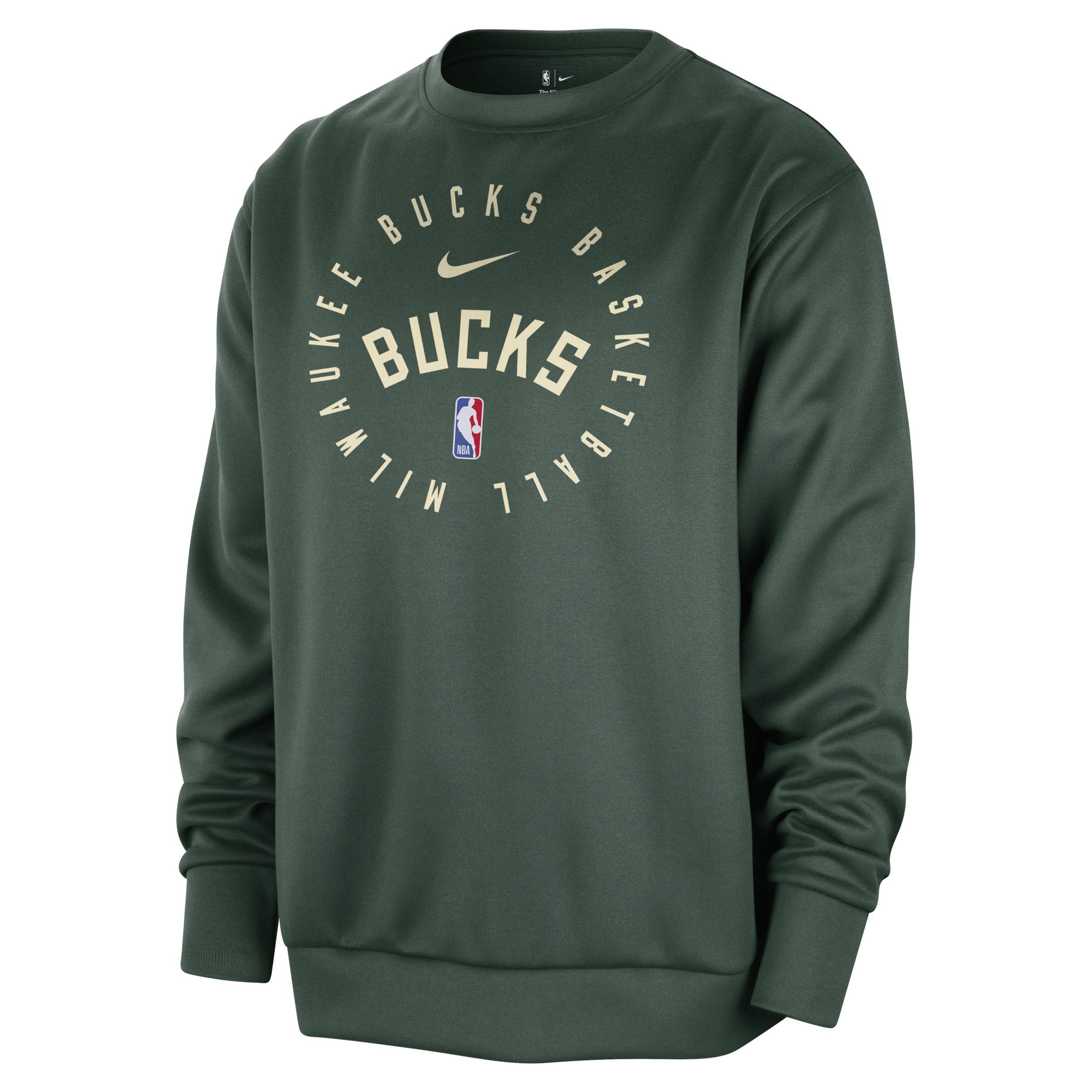 Milwaukee Bucks Spotlight Nike Men's Dri-FIT NBA Crew-Neck Sweatshirt Product Image