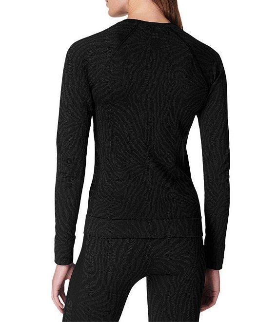 Sweaty Betty Animal Jacquard Crew Neck Base Layer Top Product Image