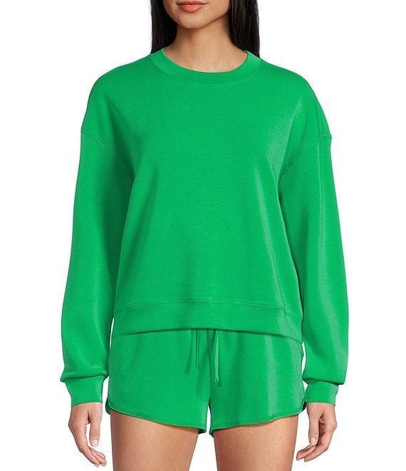 Copper Key Knit Long Sleeve Coordinating Lounge Top Product Image