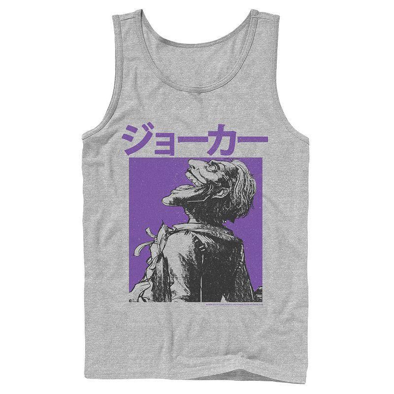 Men's Batman Kanji Joker Purple Hue Portrait Tank Top,  Product Image