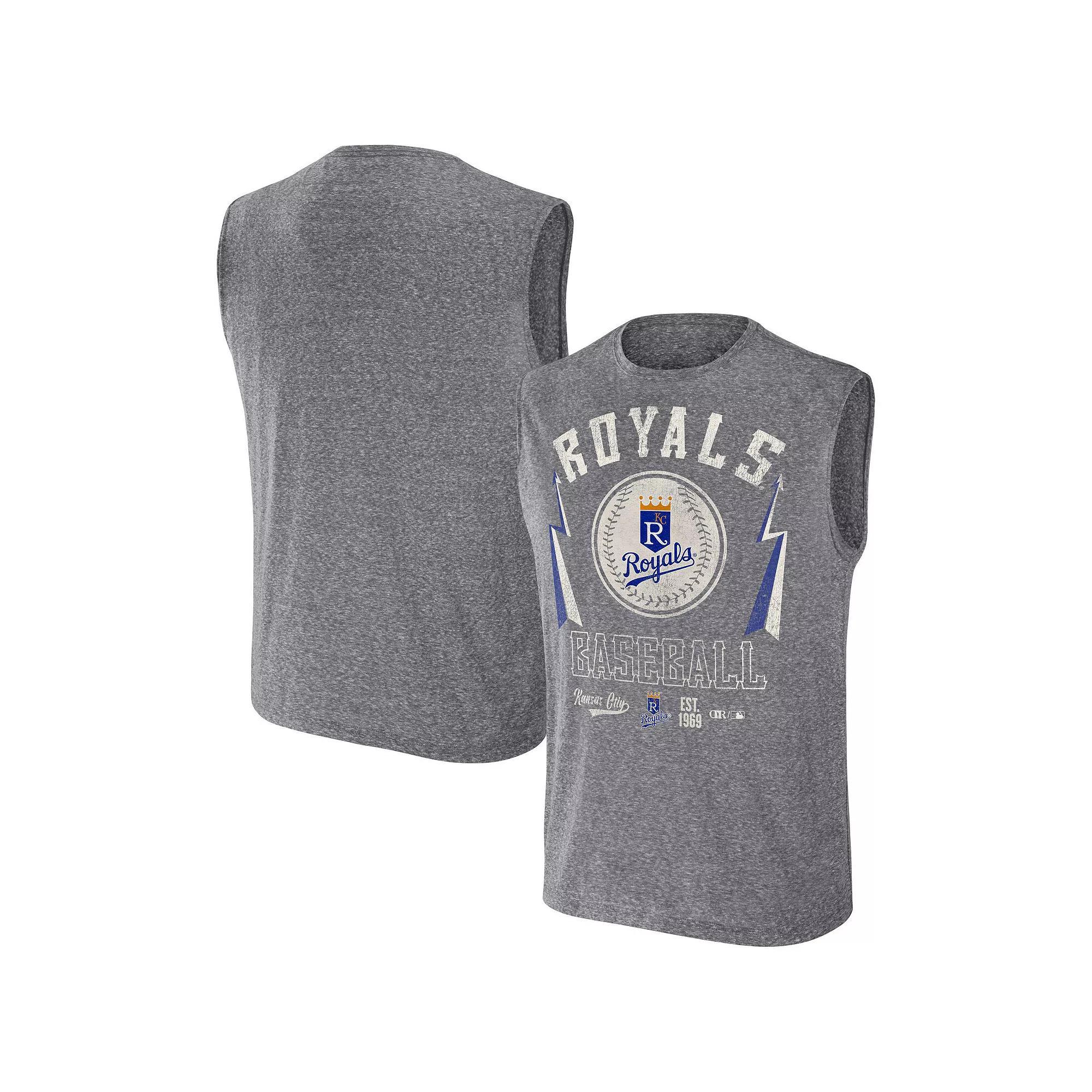 Men's Darius Rucker Collection by Fanatics Charcoal San Diego Padres Muscle Tank Top, Size: Small Product Image