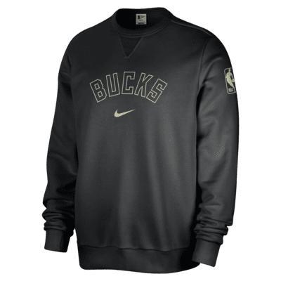 Milwaukee Bucks Standard Issue Nike Men's Dri-FIT NBA Crew-Neck Sweatshirt Product Image