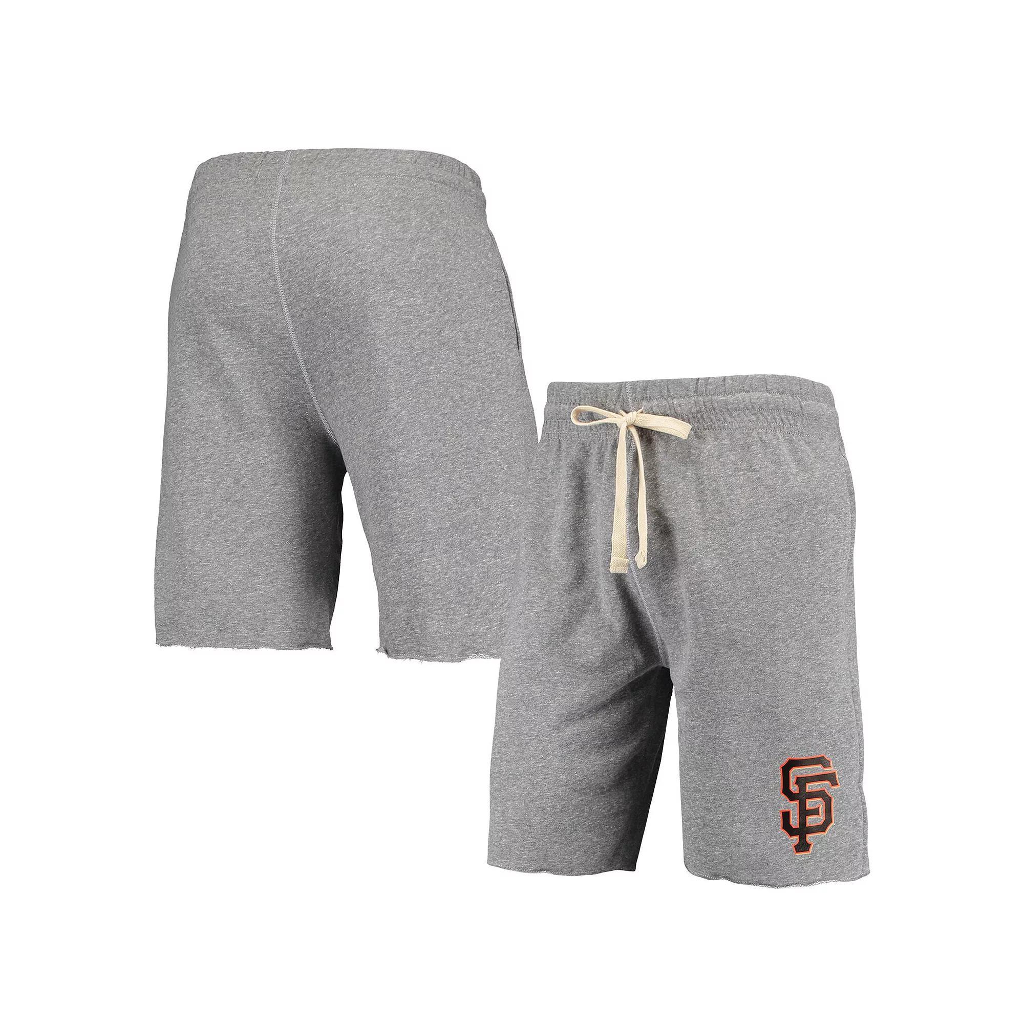 Mens Concepts Sport Gray San Francisco Giants Mainstream Terry Tri-Blend Shorts Product Image