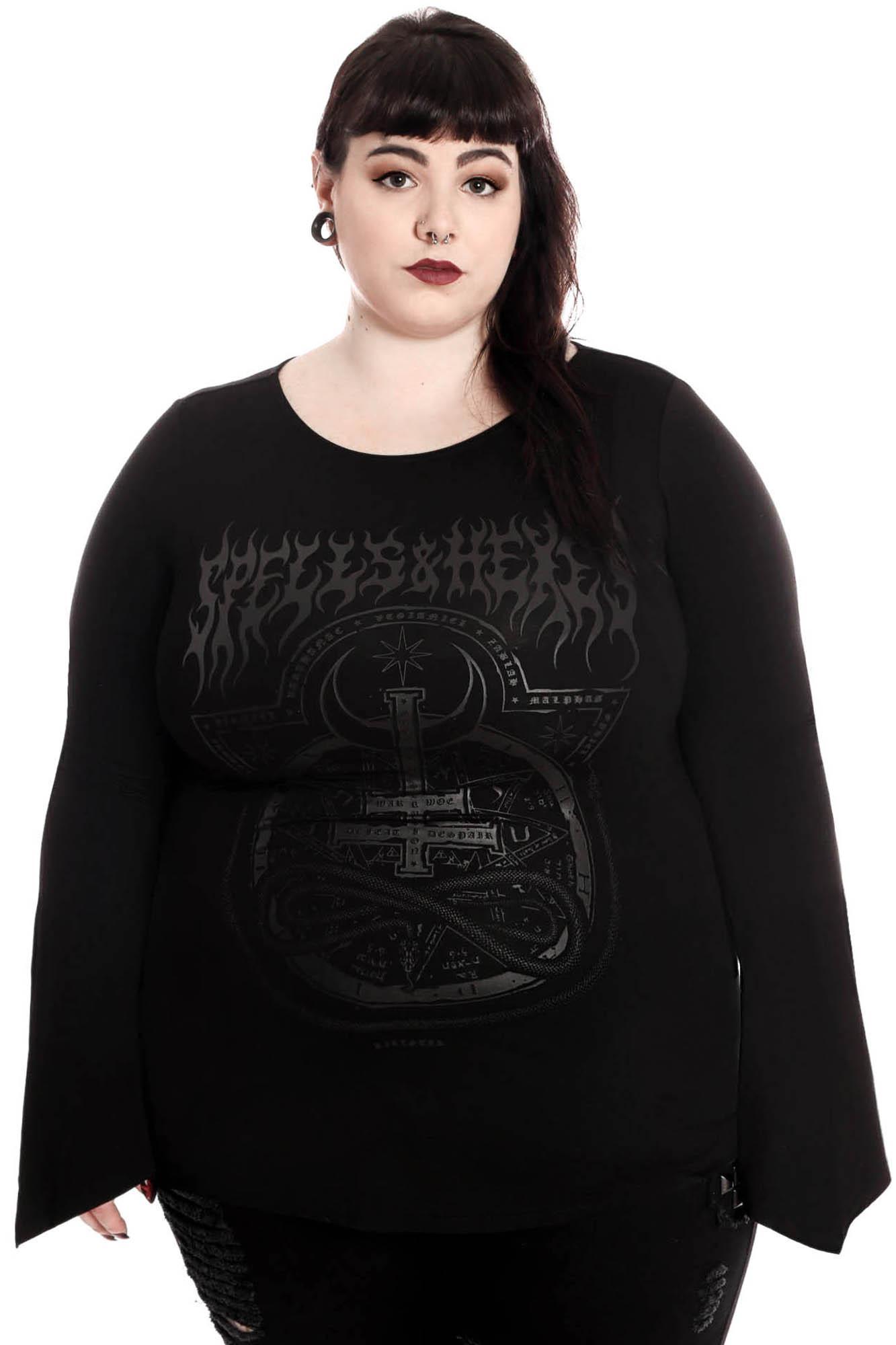 Leya Long Sleeve Top [PLUS] - Resurrect Female Product Image