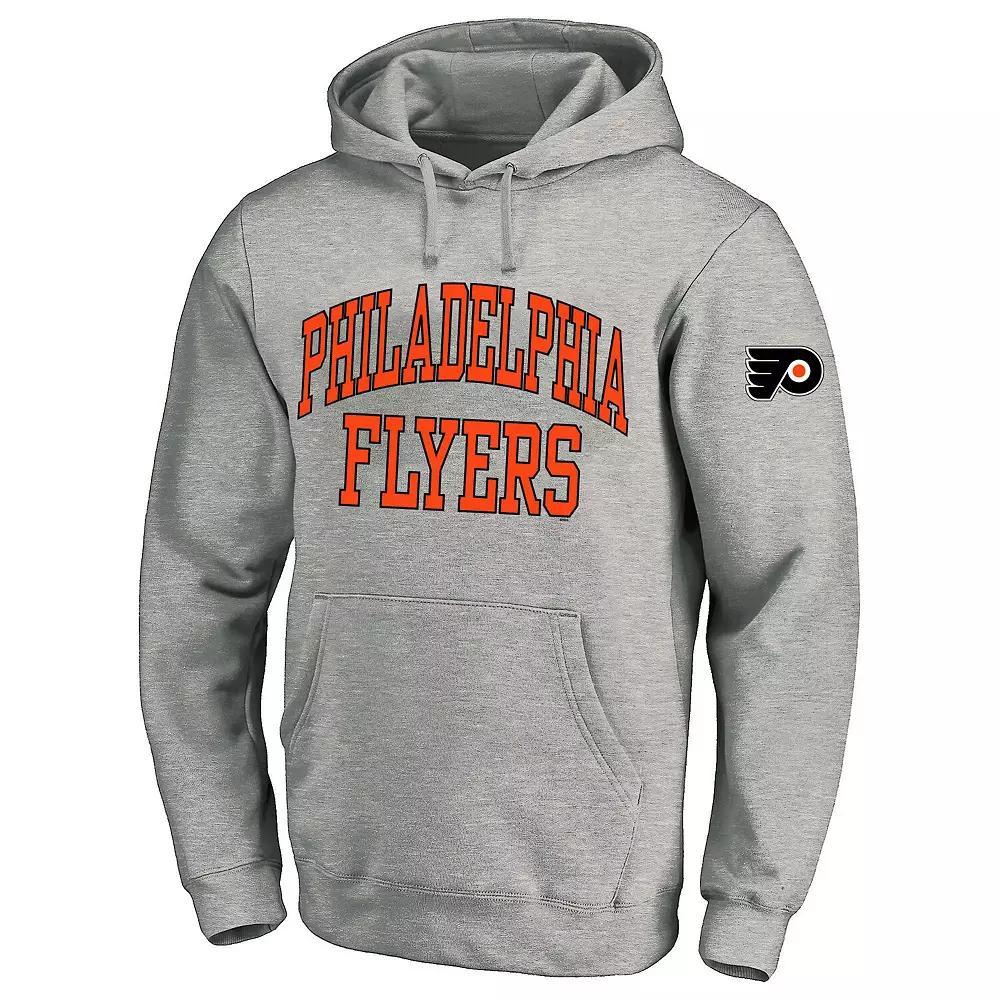 Men's Fanatics Heather Gray Philadelphia Flyers Big & Tall Fleece Pullover Hoodie,  Product Image