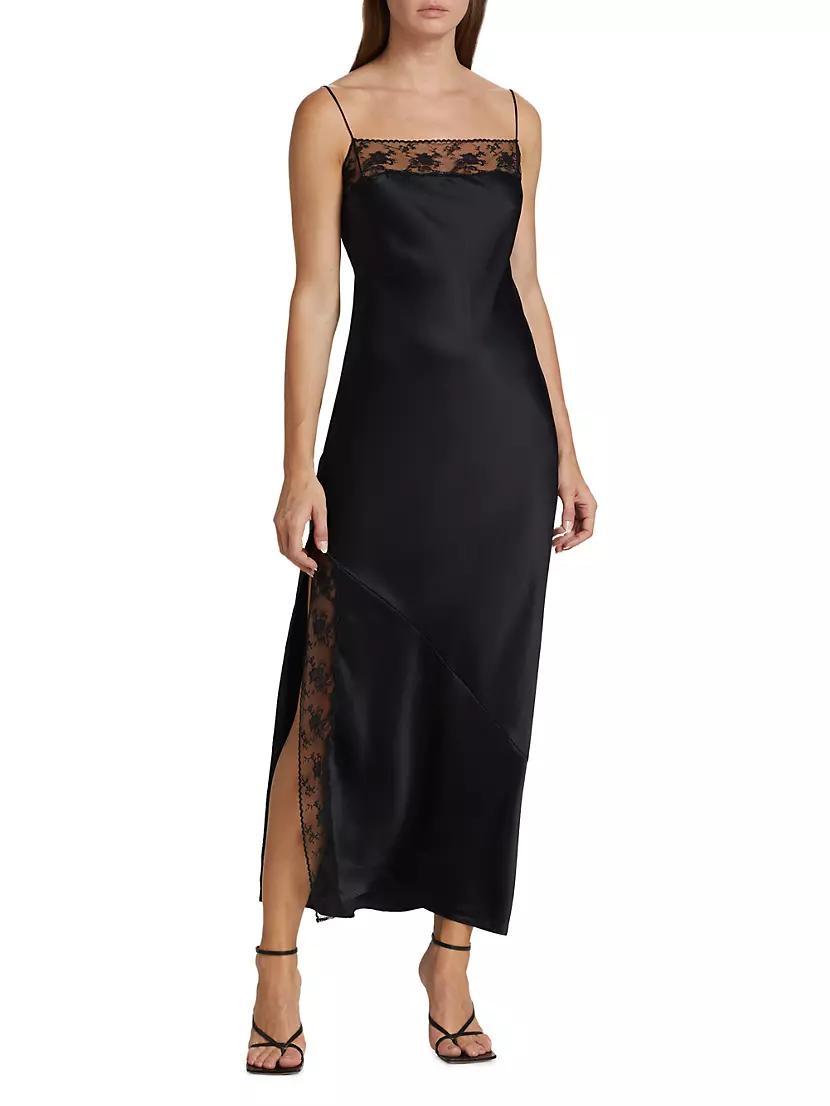 Willa Silk Satin Maxi-Dress Product Image