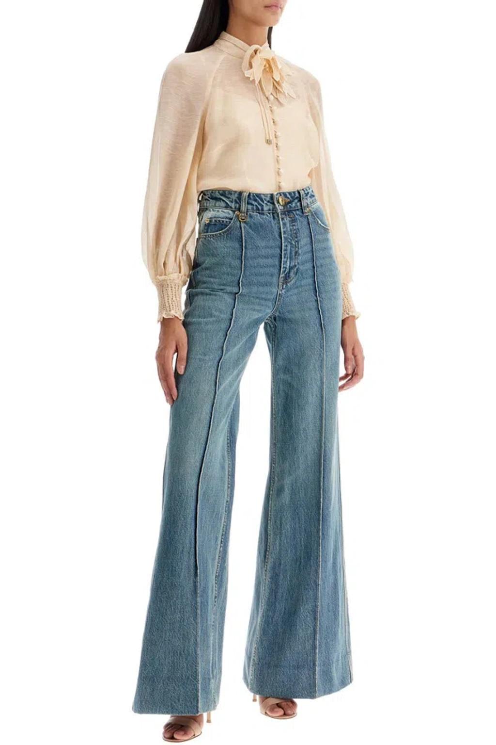 ZIMMERMANN Luminosity Wide-leg Jeans In Blue Product Image