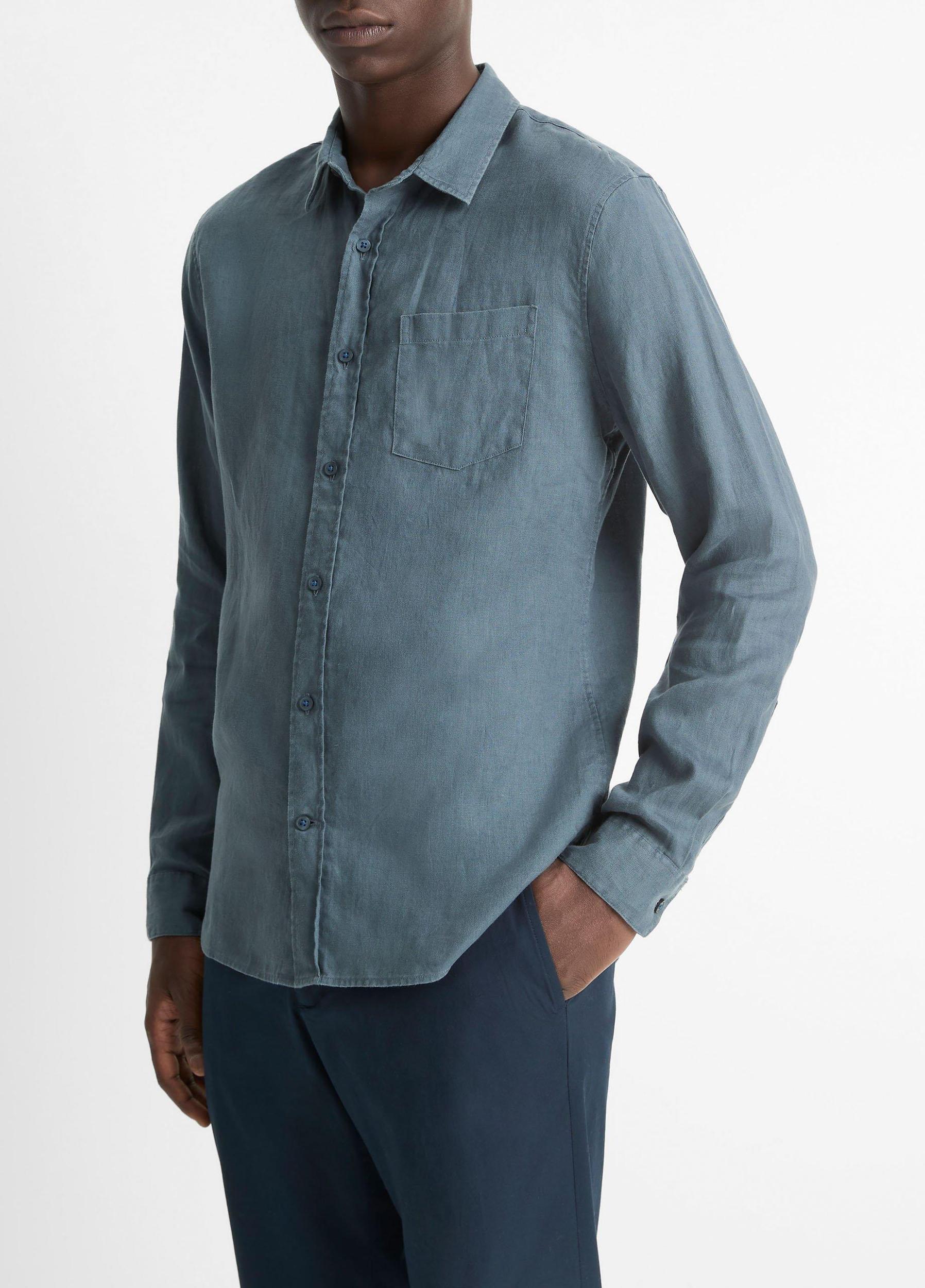 Linen Long-Sleeve Shirt Product Image