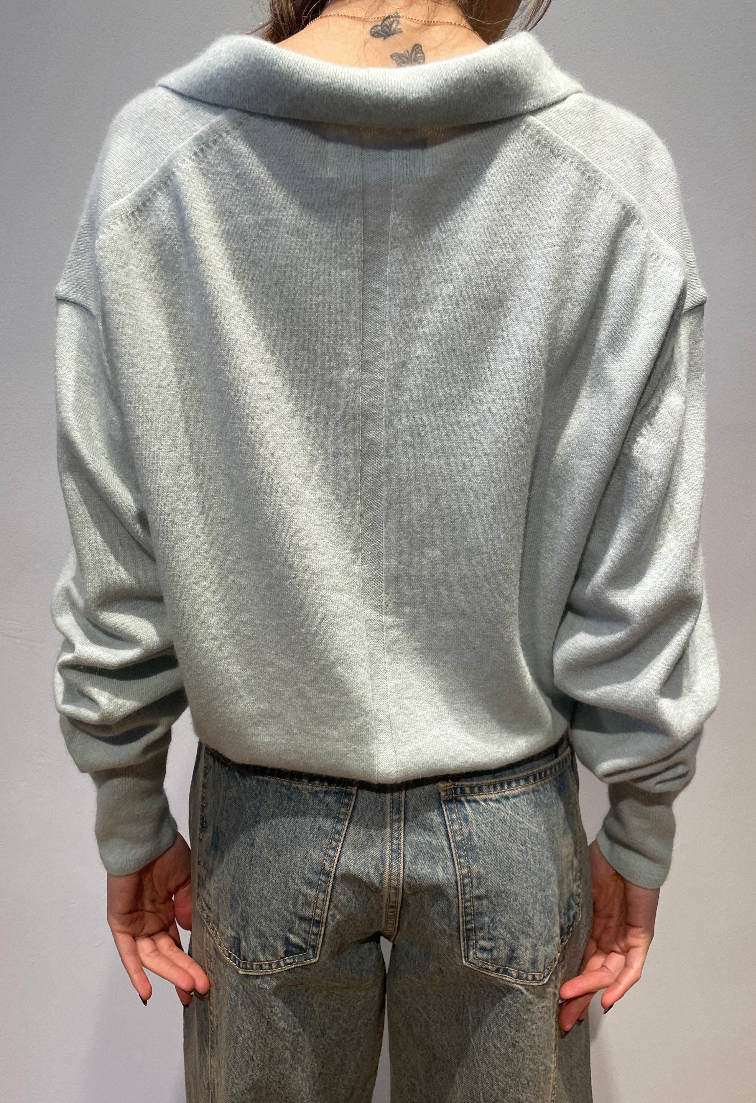 Seafoam Collar Sweater Product Image