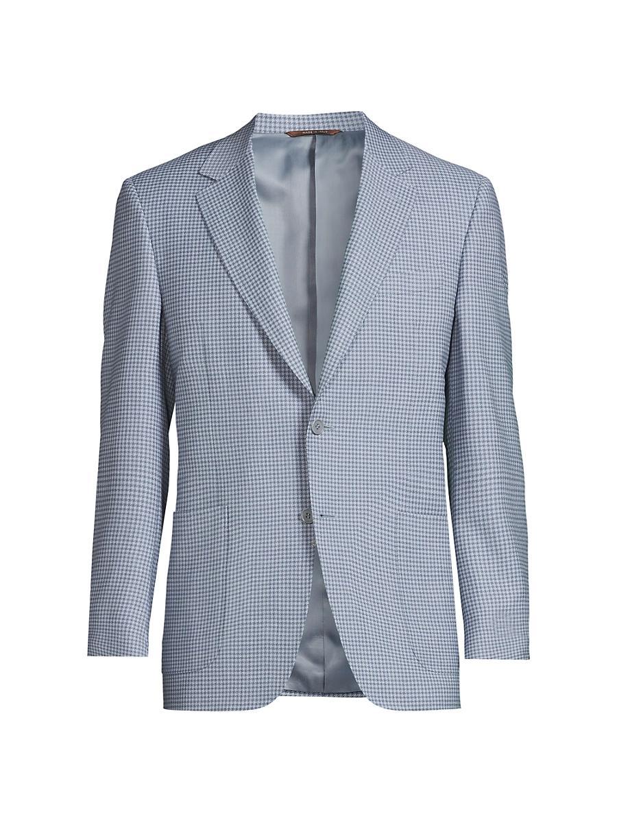 Mens Venezia Houndstooth Wool Two-Button Sport Coat Product Image