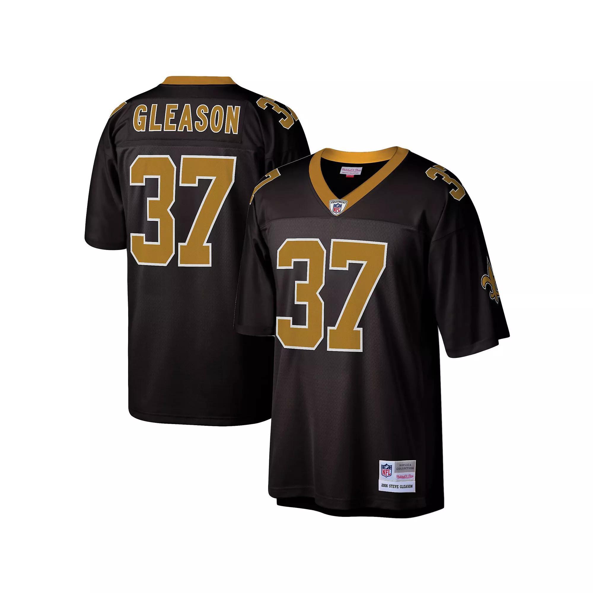 Men's Mitchell & Ness Steve Gleason Black New Orleans Saints Legacy Replica Jersey, Size: 4XL Product Image