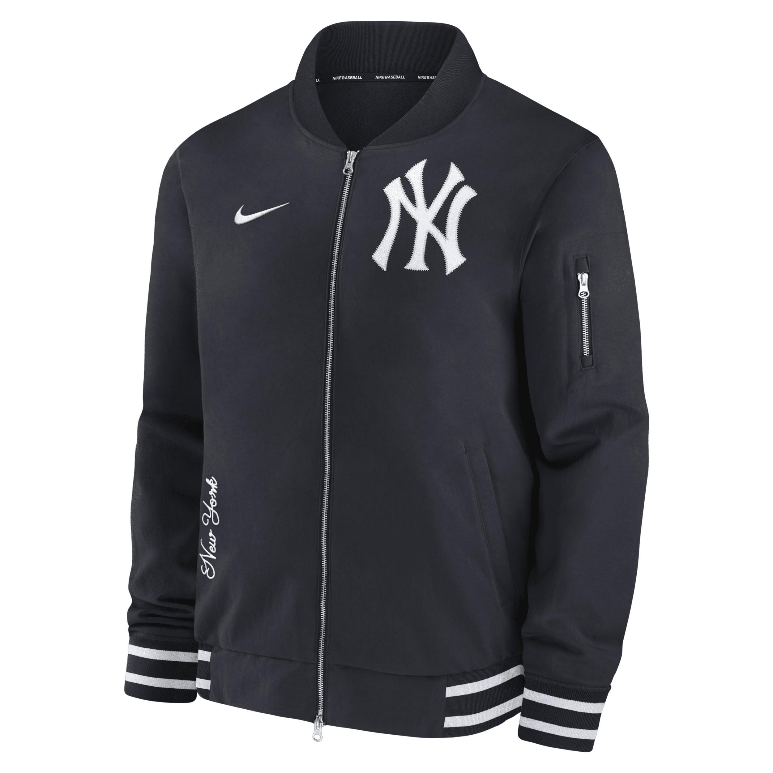 Texas Rangers Authentic Collection Men's Nike MLB Full-Zip Bomber Jacket Product Image