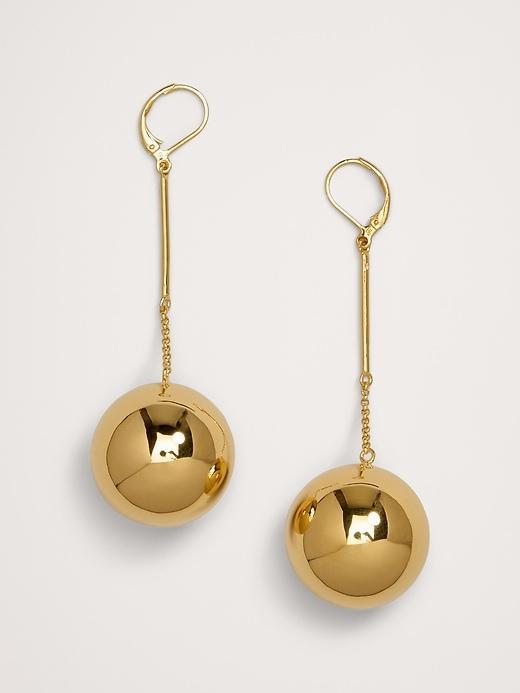 Large Sphere Drop Earrings Product Image