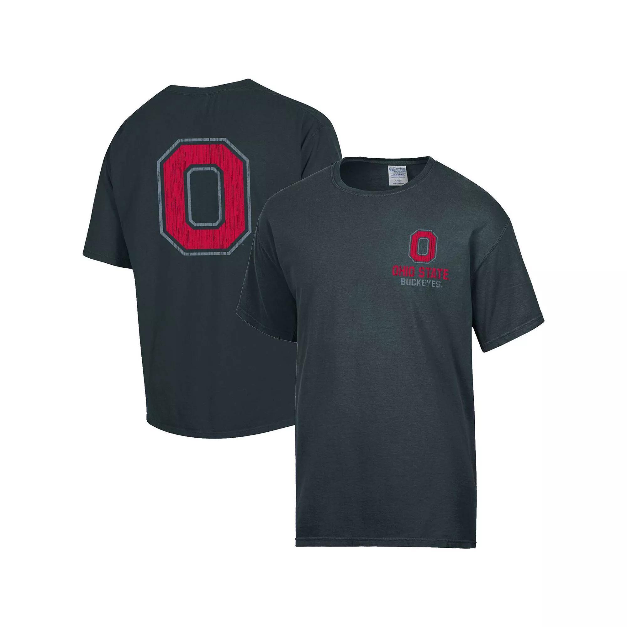 Men's Comfort Wash Charcoal Ohio State Buckeyes Vintage Logo T-Shirt, Size: Small Product Image