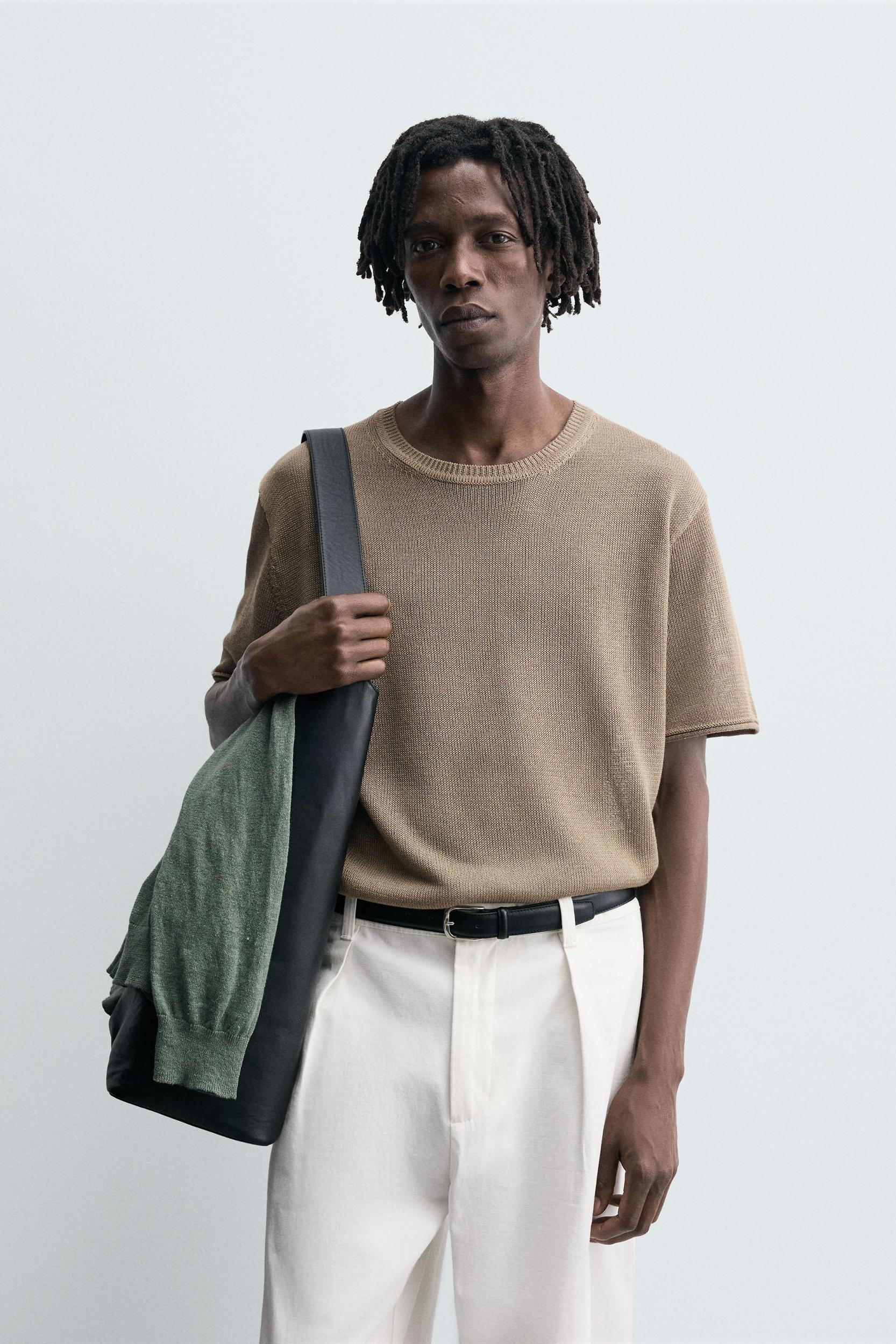 TEXTURED KNIT T-SHIRT Product Image